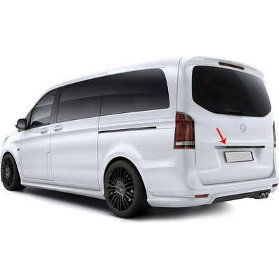 Nerez leštená lišta nad zadnou ŠPZ Mercedes Vito W447 2014+