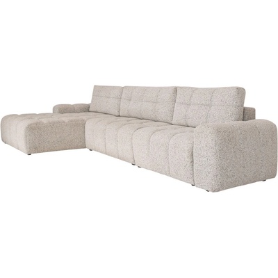 Miuform Бежов разтегателен модулен ъглов диван с място за съхранение (ляв ъгъл) Lulu - Miuform (2224PE06)