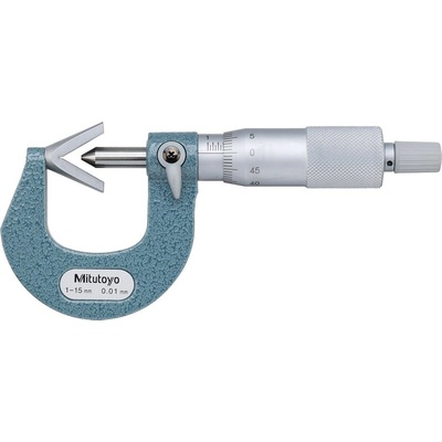 MITUTOYO Mikrometr třmenový analogový 1-15/001 mm prizmatický dotek mitu-114-161
