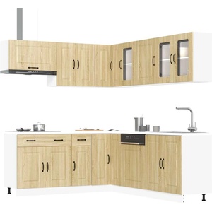 vidaXL Комплект кухненски шкафове от 11 части Kalmar, инженерно дърво (3314914)