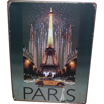 Vtipné plechové cedule rozměr 40 x 30 cm Paris