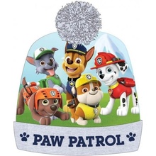 EplusM chlapecká zimní čepice s bambulí Tlapková patrola Paw Patrol šedá