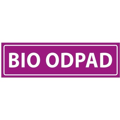 Samolepka s laminací na tříděný odpad - BIO ODPAD