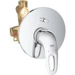 GROHE Вграден смесител за вана и душ Grohe Eurostyle, гланциран хром, с вградено тяло (33637003)