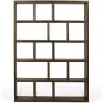 TemaHome Кафява библиотека от декор от орех 150x198 cm Berlin - TemaHome (9500.318634)