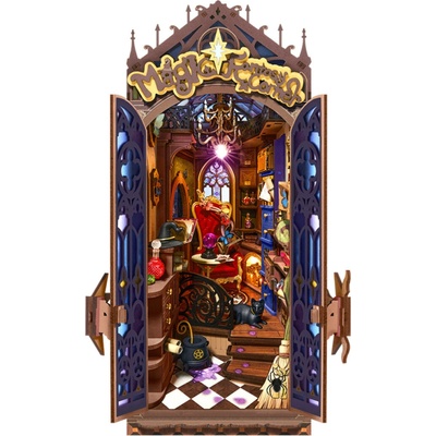 RoboTime Rolife DIY 3D Zarážka na knihy: Kouzelný koutek s LED osvětlením 185 dílků – Zboží Dáma