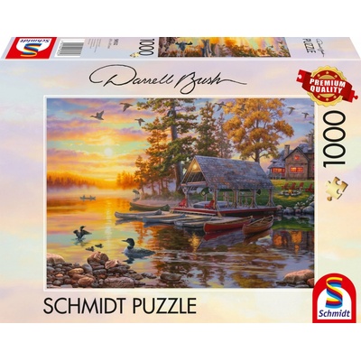 SCHMIDT Loděnice s kánoemi 1000 dílků