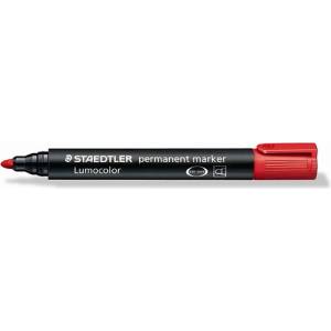 STAEDTLER Маркер Staedtler Lumocolor Permanent, кръгъл, 2, 0 мм, червен (352-2)