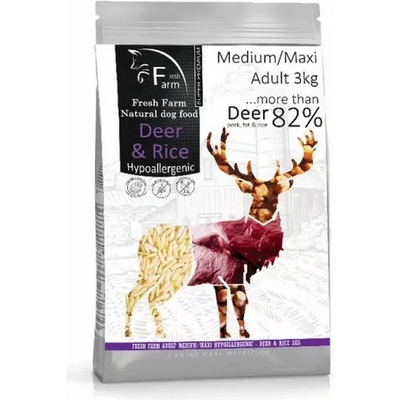 Fresh Farm Adult Medium&Maxi Intolerance Deer & Rice 3 kg