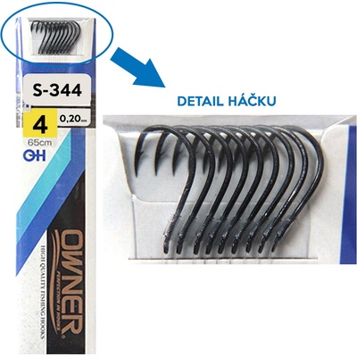 OWNER Návazce na plavanou S-344 vel.4 0,20mm 65cm