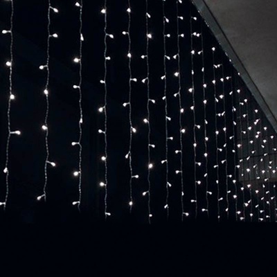 ACA Lighting LED světelný závěs, 2m, 240LED, 20 x větev, CW, s adaptérem [X08240221]