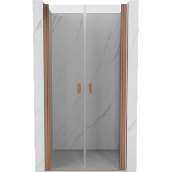 Mexen Mist врати за душ кабина отварящи се 110 см, прозрачни, матиран мед - 8A7-110-000-65-00 (8A7-110-000-65-00)