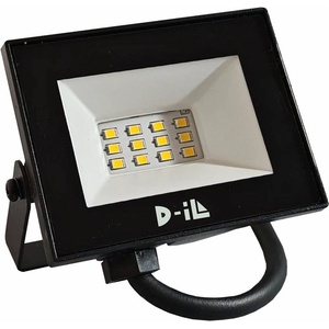 D-iL Led ПРОЖЕКТОР 10w 6500К 750lm ip65 ЧЕРЕН d-il (3800232868099)