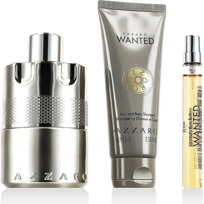 Azzaro Wanted EDP 100 ml + EDP 10 ml + sprchový gelna tělo i vlasy 75 ml