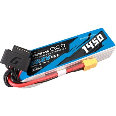 Gens ace G-Tech LiPo 6S 1450mAh 22,2V 6S1P 45C XT60 Plug