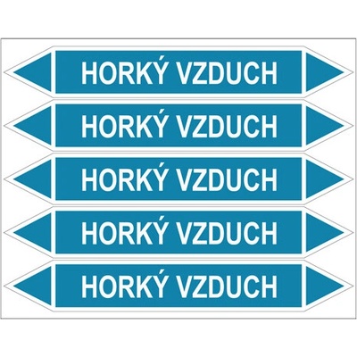 Značení potrubí, horký vzduch PZG 008322
