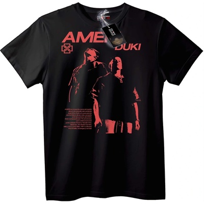 NOONEBRAND Тениска Ameri Duki Турне 2024 - 2XL, White
