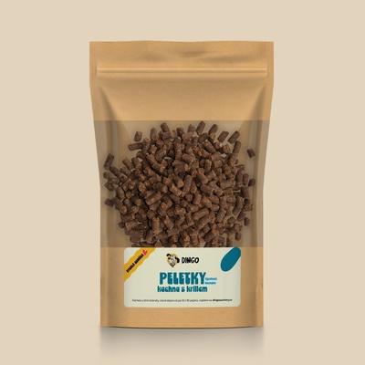 DINGO peletky kachna s krillem 150 g