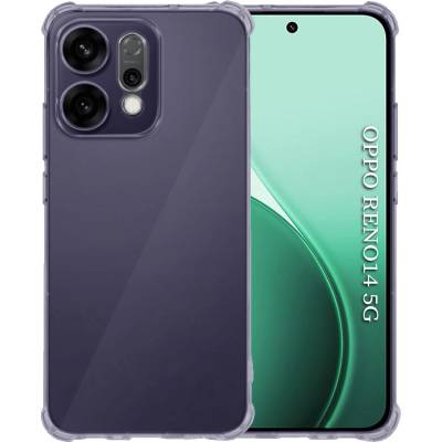 Techsuit Калъф за Oppo Reno14 - Techsuit - Shockproof Clear Silicone - Опушено Черен