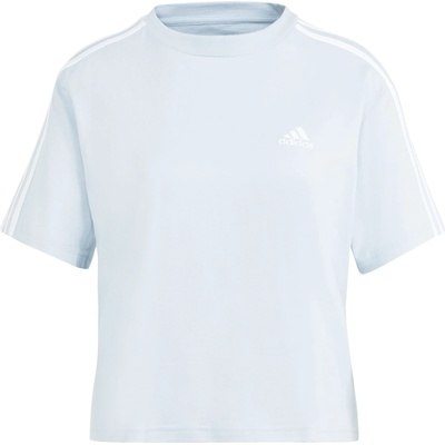 adidas Дамска тениска Adidas 3S Crop T Shirt Womens - Wonder Blue