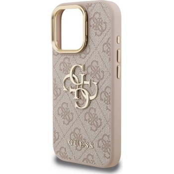 CG Mobile iPhone 16 Pro GUESS 4G METAL LOGO STAND пластмасов протектор за телефон, удароустойчив, абсорбиращ ударите, РУСТИ GUHCP16LPCS4GP4P (GUHCP16LPCS4GP4P)
