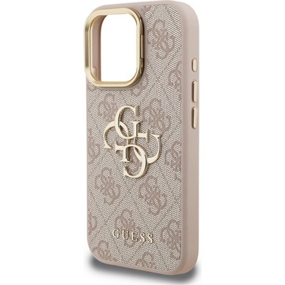 CG Mobile iPhone 16 Pro GUESS 4G METAL LOGO STAND пластмасов протектор за телефон, удароустойчив, абсорбиращ ударите, РУСТИ GUHCP16LPCS4GP4P (GUHCP16LPCS4GP4P)
