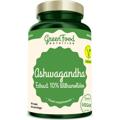 GreenFood Ashwagandha Extract 10 % Withanolides 90 kapsúl