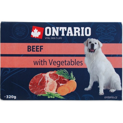 Ontario Adult Dog Beef with Vegetable 6 x 320 g