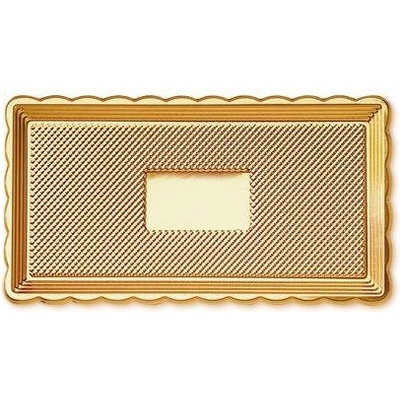 Alcas Servírovací tác zlatý MEDORO 15x35cm – Zboží Dáma