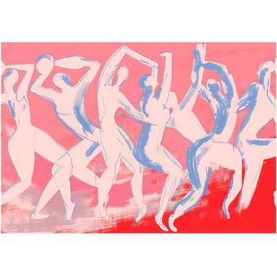 The Poster Club Dancing – By Garmi plakát růžová/červená