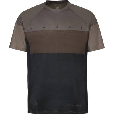 Vaude Мъжка фланелка с къс ръкав за колоездене Vaude Moab T-Shirt VI Sport shirt - Black / Coconut - размер XL (016-8202-1714)