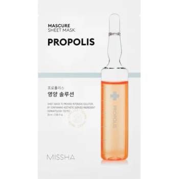 Image 1 of Missha [Missha] Mascure Nutrition Solution Sheet Mask - Propolis, маска за лице с прополис (8809581456594)