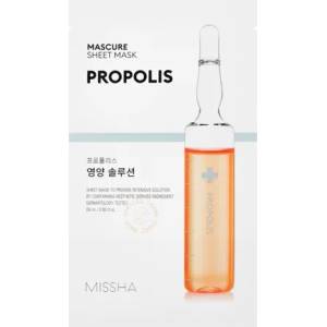 Missha [Missha] Mascure Nutrition Solution Sheet Mask - Propolis, маска за лице с прополис (8809581456594)