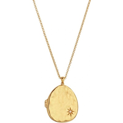 Hot Diamonds Nadčasový pozlacený náhrdelník s medailonem DP907