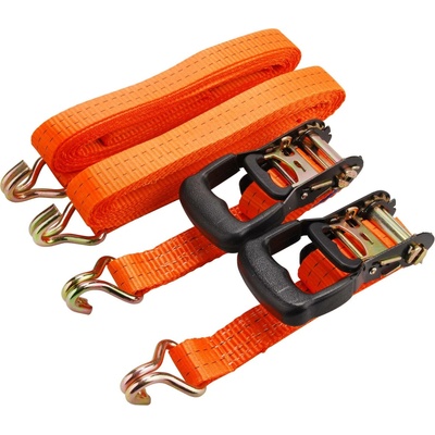EXTOL PREMIUM pás upínací ráčnový s háky, 5m x 35mm, sada 2ks, max. 2000kg EXT8861146