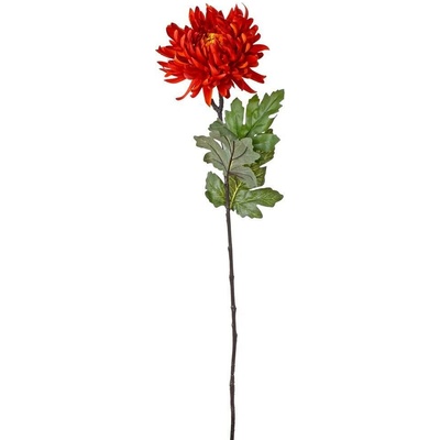 Chryzantéma kus 80x17cm ČERVENO-ORANŽOVÁ 1500367