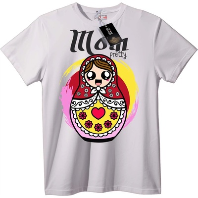 NOONEBRAND Тениска с Матрьошка - 7XL, Black