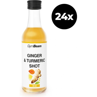 GymBeam Zázvorový shot s kurkumou 24 x 50 ml
