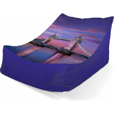 Sablio sedací vak Lounge Londýn Tower Bridge 80 x 95 x 50 cm