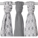 Kikko Bambusové pleny XKKO BMB 70 x 70 Little Stars Silver MIX 3 ks