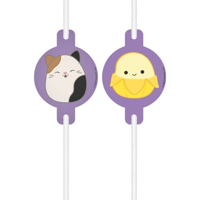 Procos Procos Papírová brčka Squishmallows 4 ks