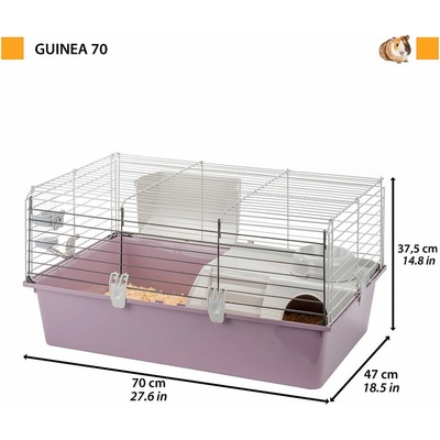 Ferplast Klietka CAVIE 15 morča 70 x 45 x 38 cm mix farieb