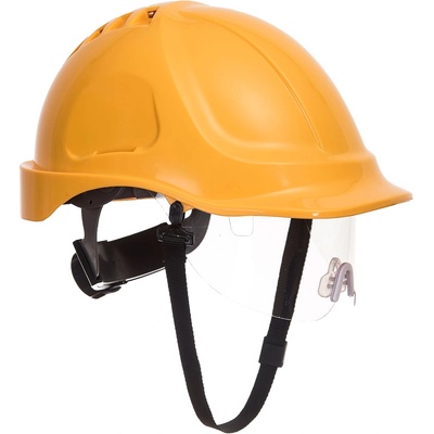 Portwest endurance visor pw55 / Вентилирана каска с визьор - жълта (pw55yer)