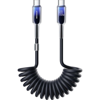 Joyroom S-A43 USB-C, - USB-C, PD, 1,5m, černý