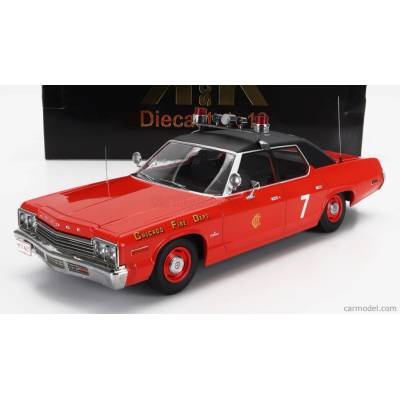 Kk-scale Dodge Monaco N 7 Chicago Fire Engine Department 1974 Červená Černá 1:18