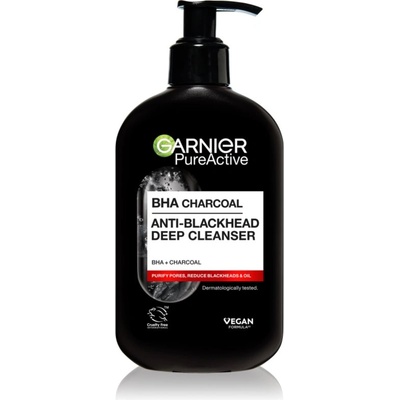 Garnier Pure Active Charcoal почистващ гел против черни точки 250ml