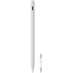 Mageasy Професионална писалка за iPad (бял) - Mageasy Instinct iPad Stylus Pencil With Tips (MPDIPD273WH24)