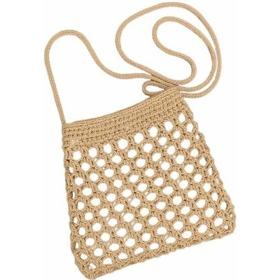 Macramé kabelka cez rameno Béžová
