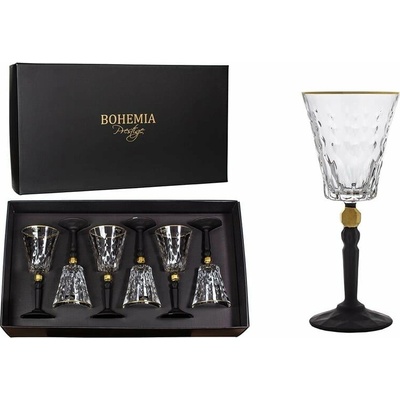 BOHEMIA PRESTIGE BOHEMIA PRESTIGE CONTE BLACK POHÁR NA VÍNO 6 x 260 ml