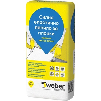 WEBER ЛЕПИЛО ЗА ПЛОЧКИ ВЕБЕР. col ЕЛАСТИЧНО ЕКСТРА ФЛЕКС f604 25кг (f604)